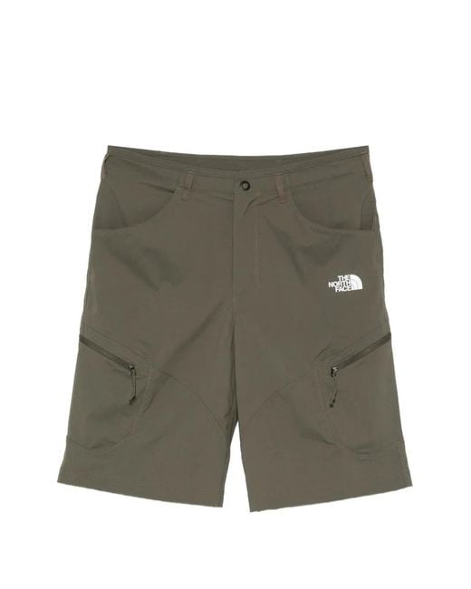 The North Face Green Shorts Logo for men