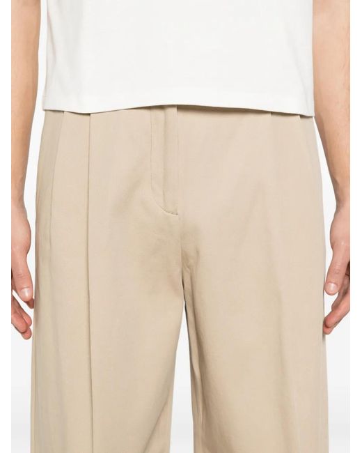 A.P.C. White Ginny Pleated Trousers for men