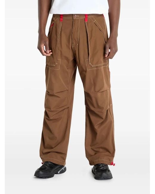 Pleasures Brown Public Utility Trousers for men