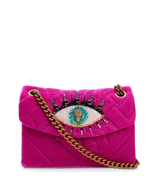 Bolso Mini Kensington con aplique de ojo Kurt Geiger de color Pink