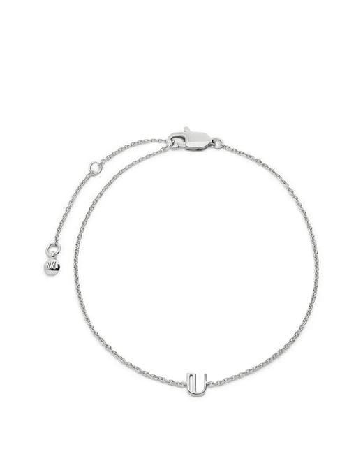 Monica Vinader Metallic Initial U Chain Bracelet