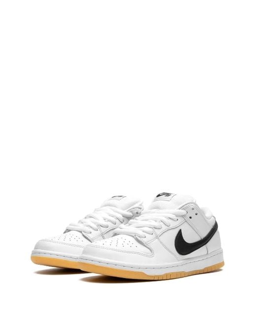 Nike White Sb Dunk Low Gum" Sneakers
