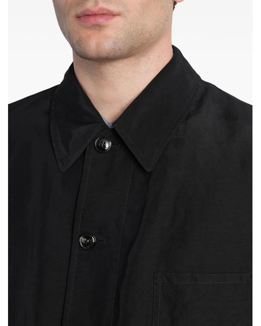 Giorgio Armani Black Buttoned Jacket for men