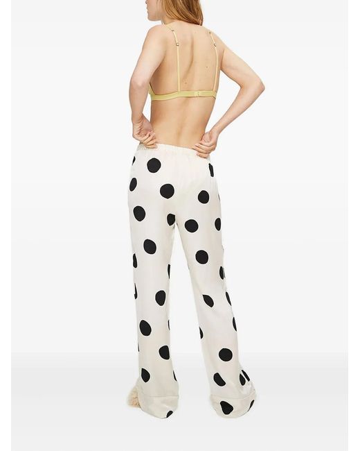 LoveStories White Billy Polka-Dot Pyjama Pants