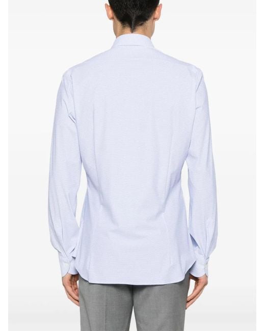 Mazzarelli Hemd Mit Print in White für Herren