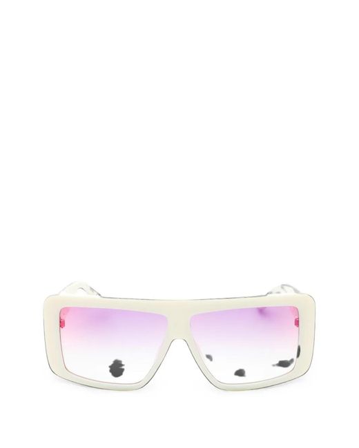 Guess Pink Rectangle-Frame Chain-Link Sunglasses