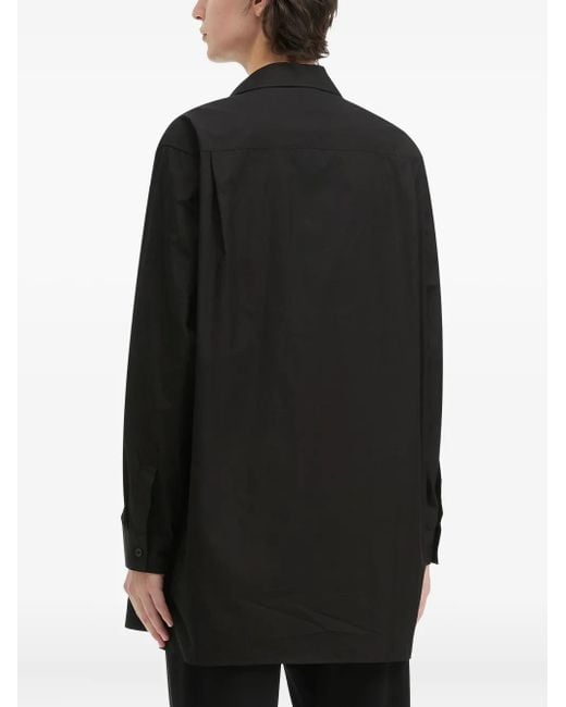 Camicia Con Tasche Con Patta di Yohji Yamamoto in Black da Uomo