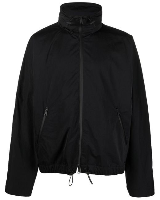 Bottega Veneta Black Hooded Zip-fastening Jacket for men
