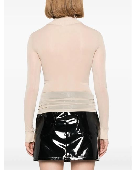 Courreges Natural Reedition Mesh Top