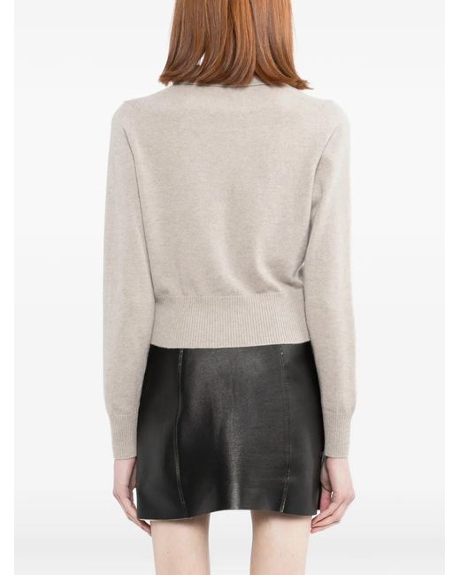 N.Peal Cashmere White Thea Cardigan