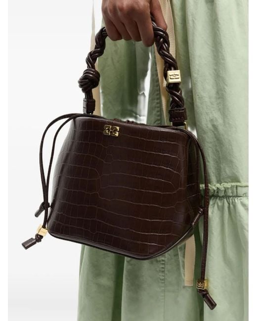 Ganni Black Bou Bucket Bag