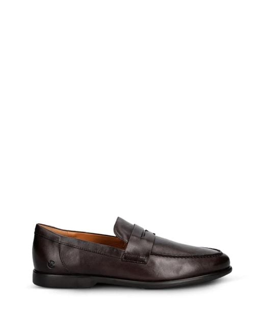 Ecco White Metropole Verona Leather Loafers for men