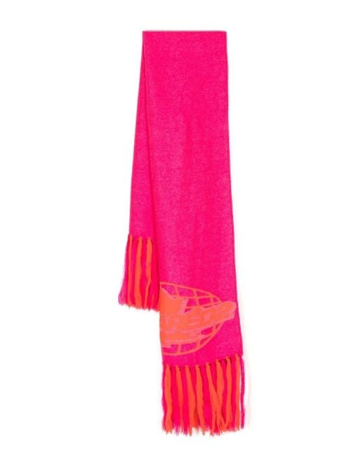 Sciarpa Con Stampa di DSquared² in Pink