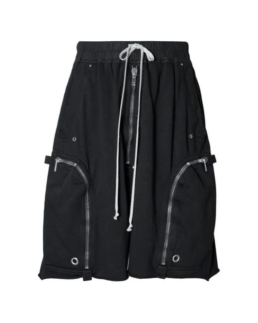 Rick Owens メンズ ブラック Bauhaus Pods ショートパンツ 【公式通販】