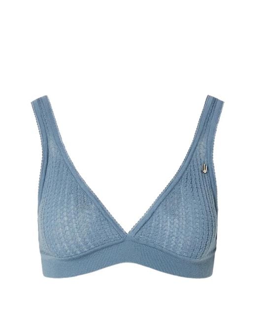 Liu Jo Blue Pure Wool Knit Top