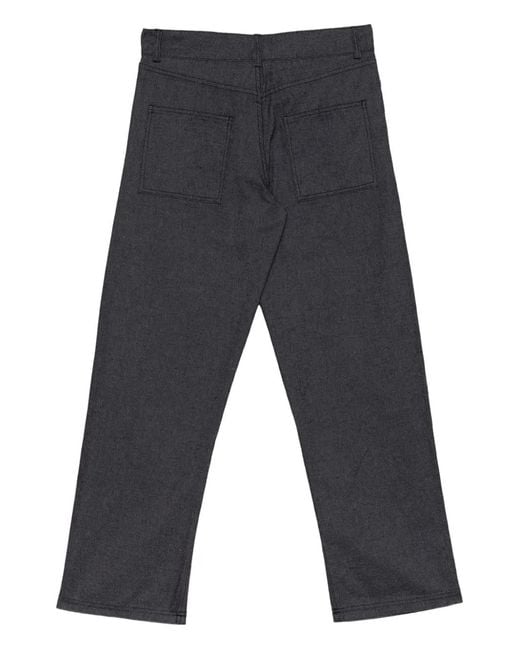 Baserange Gray Pantalon À Fermeture Boutonnée
