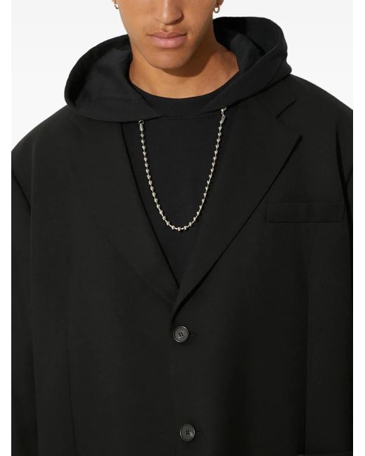 Ambush Black Single-Breasted Blazer for men