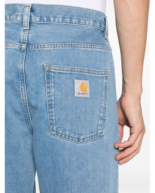 Carhartt Blue Newell Mid-rise Tapered Jeans for men