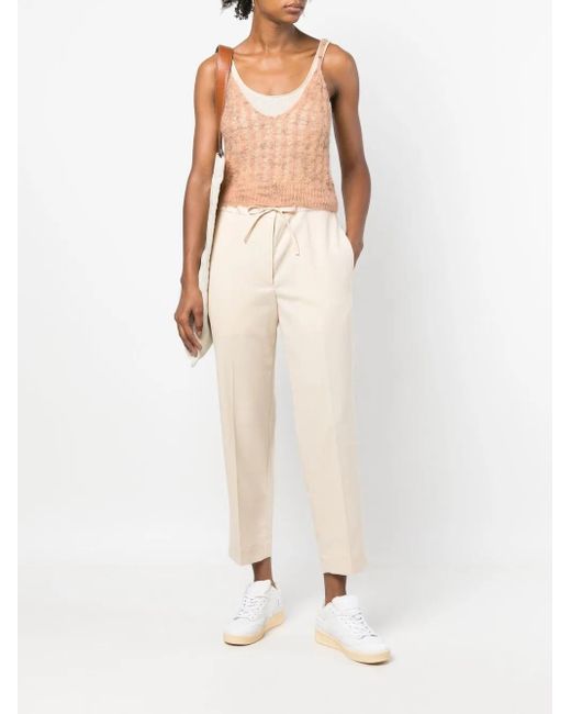 Jil Sander Multicolor Drawstring Cropped Trousers