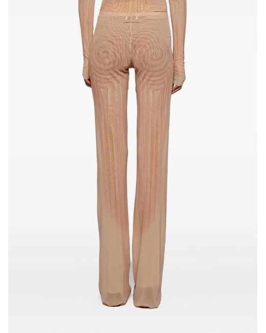 Jean Paul Gaultier プリント メッシュパンツ White