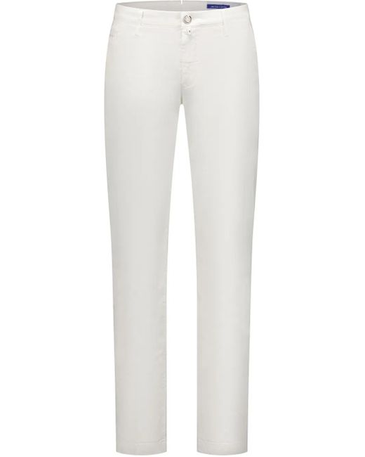 Jacob Cohen White Bobby Trousers for men
