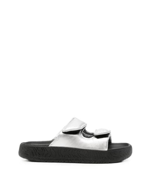Veja White Etna Touch-Strap Flat Sandals