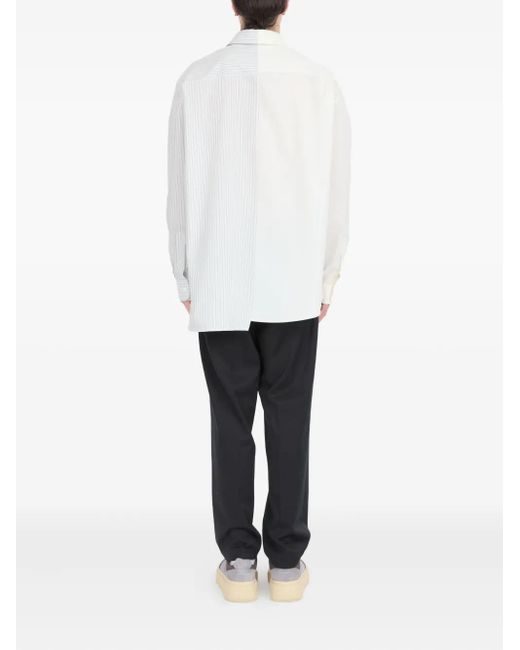 メンズ MM6 by Maison Martin Margiela Numbers-print Shirt White
