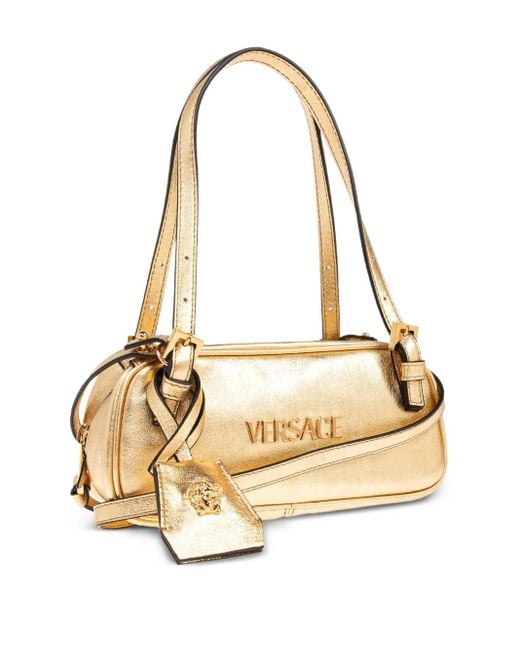 Versace Metallic Leather Shoulder Bag