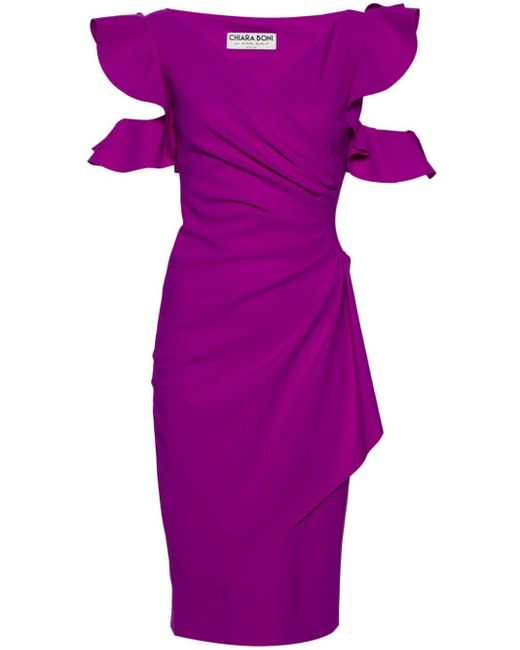 La Petite Robe Di Chiara Boni Purple Beaurisse Midikleid