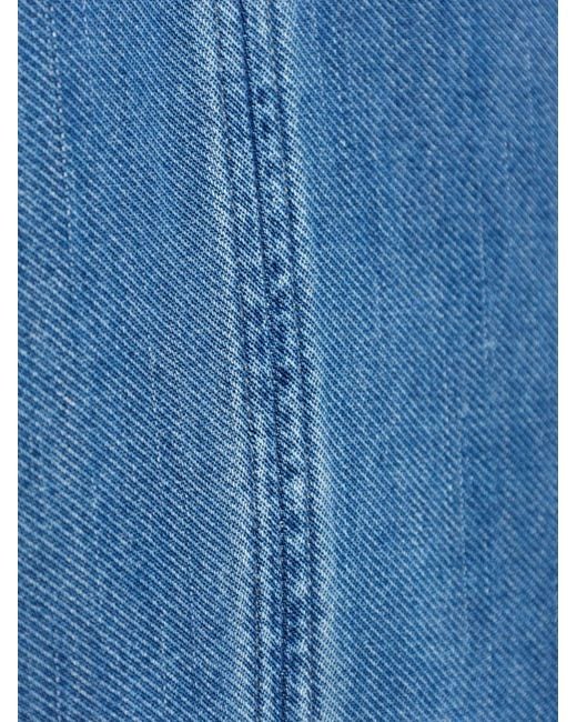 Samsøe & Samsøe Blue Saskylar V-Neck Sleeveless Denim Maxi Dress