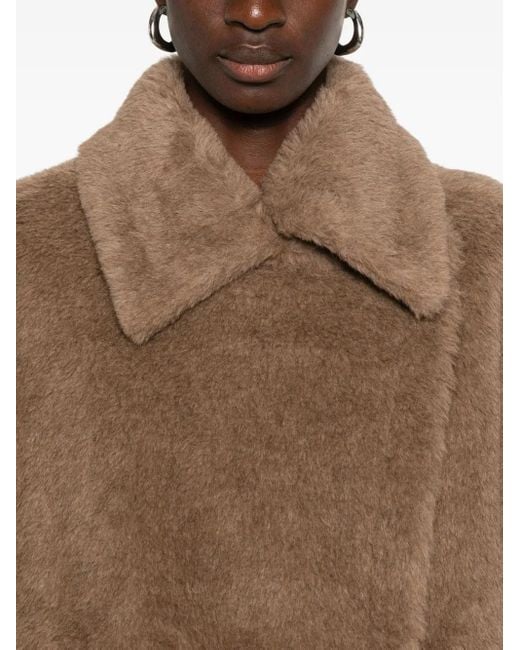 Max Mara Brown Short-Sleeved Jacket