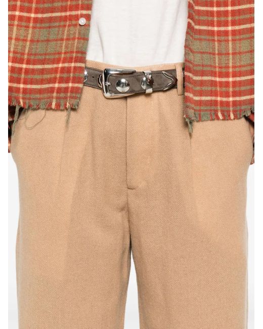 R13 Natural Knitted Trousers
