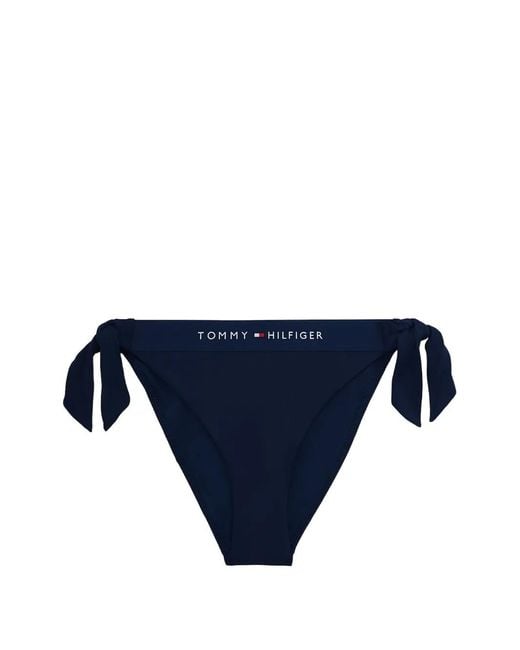 Tommy Hilfiger Blue Th Original Side-Tie Bikini Bottoms