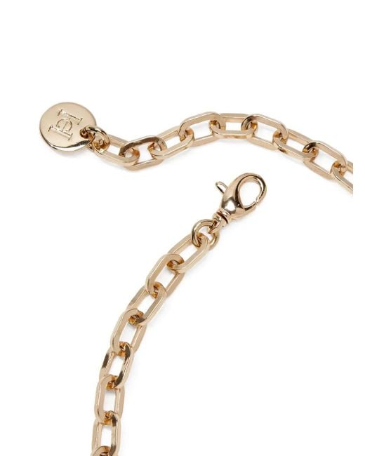 Collana Crystal And Pearl di Carolina Herrera in Metallic