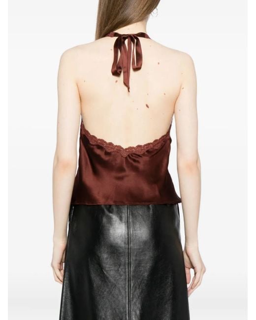Reformation Red Monica Top