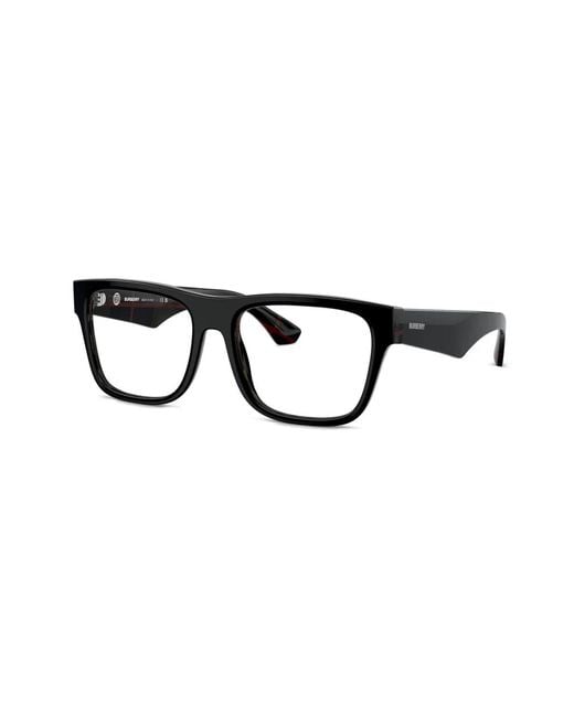 Burberry Black Square-Frame Glasses for men