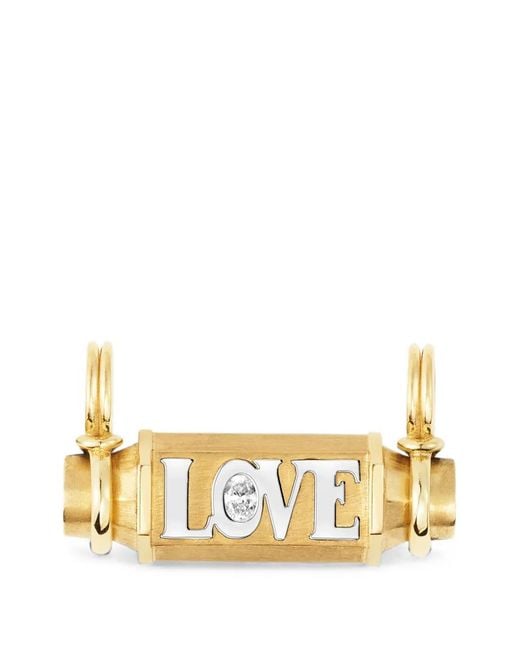 Marie Lichtenberg Metallic Love Smash Locket Necklace