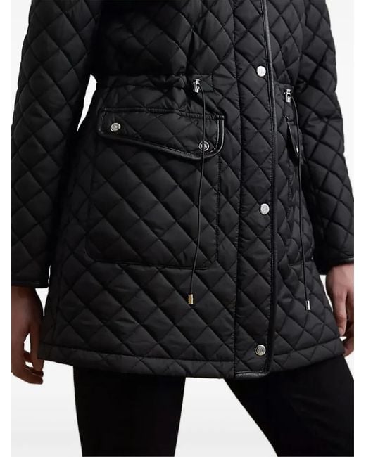 Ralph Lauren キルティング フーデッドジャケット Black