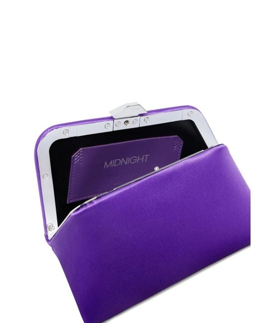 The Attico Purple Midnight Clutch