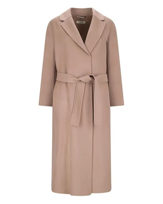 Max Mara Natural Belted Lapels Coat