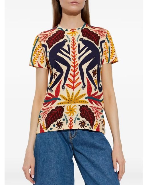 Etro White Patterned T-Shirt