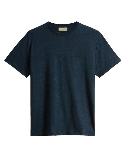 Camiseta de lino Woolrich de hombre de color Blue