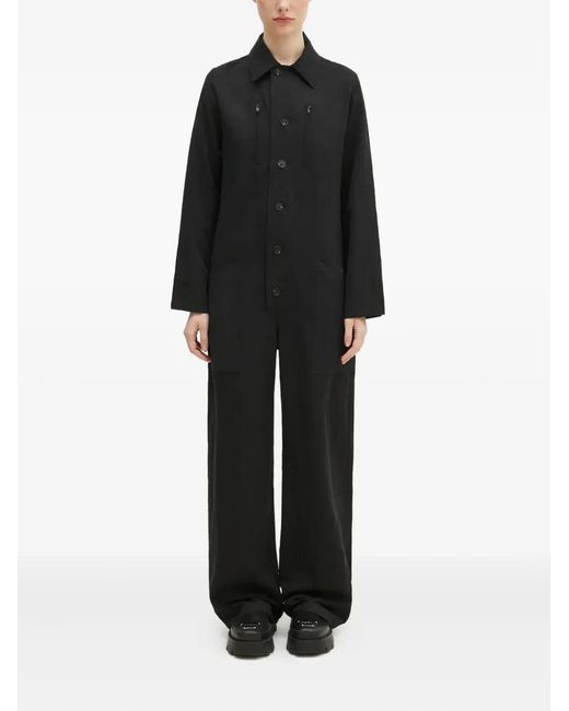 Y-3 Black Long Sleeve Jumpsuit