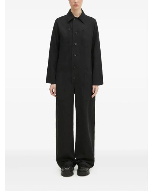 Y-3 Black Long Sleeve Jumpsuit