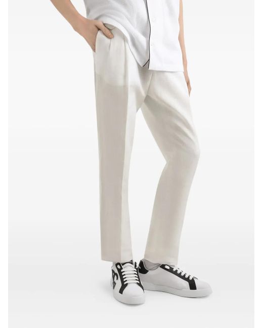 Dolce & Gabbana White Pantalone for men