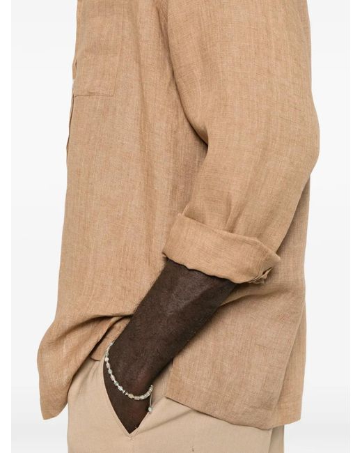 Lardini Natural Chemise À Poches Multiples for men
