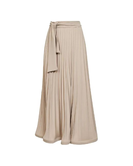 P.A.R.O.S.H. Natural Pleated Skirt
