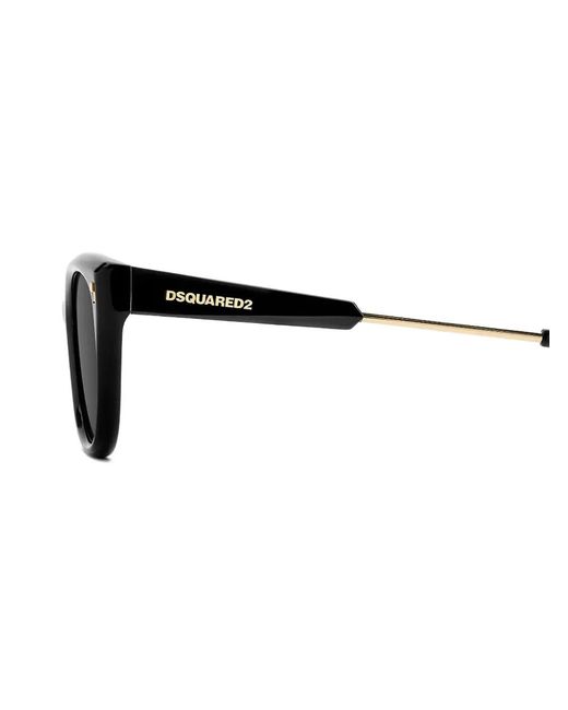 DSquared² Black Cat-Eye-Frame Sunglasses