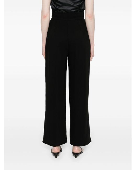 Styland Black High-waisted Straight Trousers