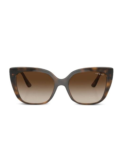 Lunettes De Soleil À Monture Papillon Vogue Eyewear en coloris Brown